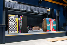 Little Theater Stage With Props At School