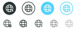 © icons gate - no access web globe icon. no internet connection icon symbol - no network sign