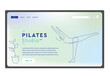 © Kristina - Pilates classes template landing page. Landing one line design one line. website yoga class.