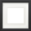 Black rectangular  photo or picture frame template. 