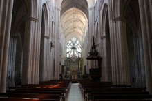 Gothic Cathedral (our Lady Of Assumption) In Luçon (france)