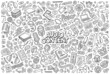 © balabolka - Vector set of Audio content theme objects and symbols