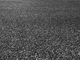 Poster - pile of stone floor on the ground, black and white style