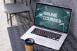 online course, e-learning. Online education