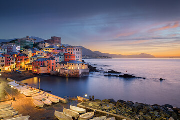 Wall Mural - The old fishing village of  Boccadasse, Genoa, Italy