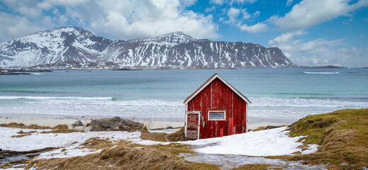 Sticker - Beautiful Norway landscape - Lofoten islands