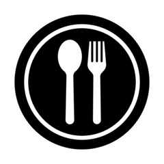 Canvas Print - spoon fork icon