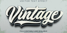 Vintage Text Effect, Editable Retro 80s Text Style