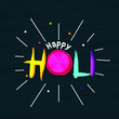 Happy Holi Festival Of Colors Illustration Of Colorful Gulal For Holi, In Hindi Holi Hain Meaning Its Holi