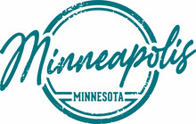Minneapolis Minnesota USA City Stamp