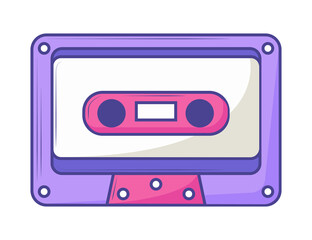 Canvas Print - cassette retro tech