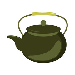 Canvas Print - ceramic teapot icon