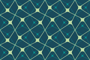 Wall Mural - minimal seamless pattern with geometric leaves. delicate and elegant floral trendy background.