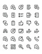 © Sentya - Feedback  Icon Set 240 isolated on white background