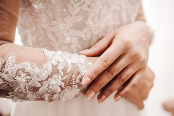 Woman's hands with beautiful manicure 