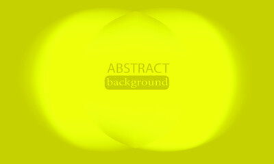 2 circles that intersect abstract presentation background. Luxury paper cut background. Abstract decoration, yellow pattern, halftone gradients, 3d Vector illustration. Dark green background.