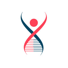  Dna healthcare logo vector design.