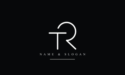 RT, TR, R, T abstract letters logo monogram