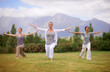 © Alexandra/peopleimages.com - Peace in nature. Women doing yoga outdoors.