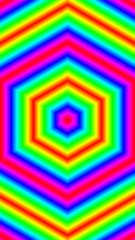 Stop Motion. Animated Neon Kaleidoscope Mandala Background Geometric Seamless Pattern Shape Mirror Blend Liquid Multi Color