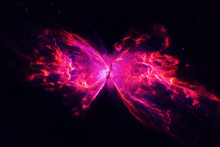 A Beautiful Galaxy In An Unusual Shape. Elements Of This Image Furnished By NASA