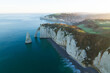 © AmazingAerialAgency - Aerial view of Etretat's peak at Manneporte and Amont gate Etretat, France.