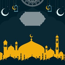 Template Design With Theme Ramadan Kareem