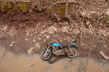 Suzuki Motorcycle Rotting In The Creek