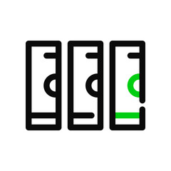 Wall Mural - Server data storage icon. Pixel perfect, editable stroke