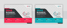 Corporate Horizontal Business Conference Flyer Template. Conference Horizontal Flyer Template