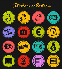 Wall Mural - Currency exchange icons set