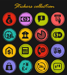 Wall Mural - Currency exchange icons set