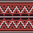 Navajo style seamless pattern, made in vector. Red orange, brown, white- original colors of navajo textile.