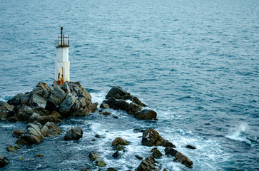 Canvas Print - lighthouse in the sea