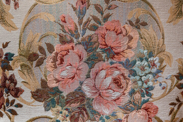 Chair textiles texture with Renaissance pattern