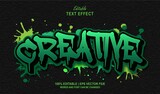 Fototapeta Fototapety dla młodzieży do pokoju - Creative Editable Text Effect Style Graffiti
