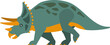 Styracosaurus Dinosaur Species as Prehistoric Creature and Jurassic Predator