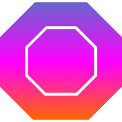 Sticker - Octagon Icon