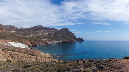 Poster - the wild and rugged coastline of the Cabo de Gata Nature Reserve in Andalusia