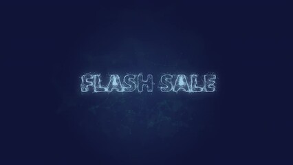 Aufkleber - Flash sale text. Plexus with text Flash sale. Plexus. 4K video