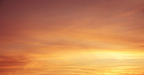 Wall Mural - colorful sunset scenery - sky on fire