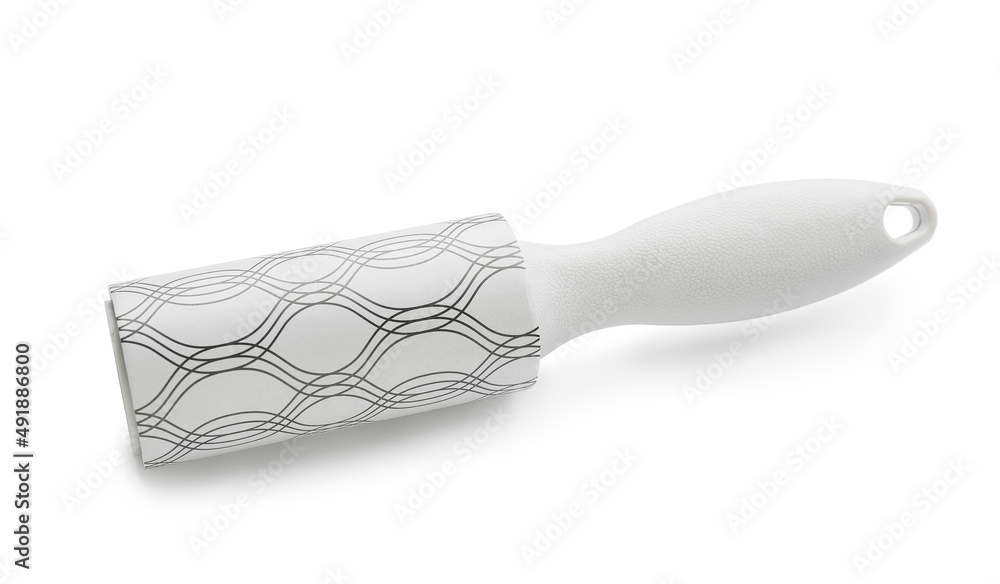 New lint roller on white background