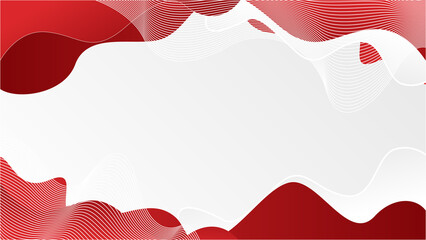 Wall Mural - Modern Simple White Red Abstract Background Presentation Design for Corporate Business and Institution.