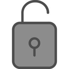 Canvas Print - Unlock Icon