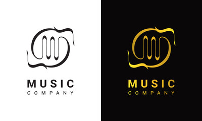 Wall Mural - music logo template