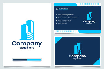 real estate , logo design and business card