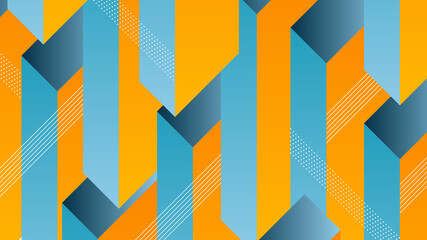 Wall Mural - Modern Abstract Background with 3D Vertical Blocks and Bright Pastel Colorful