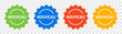 © Icons-Studio - Nouveau icône. Nouveau badge icon collection on transparent background.