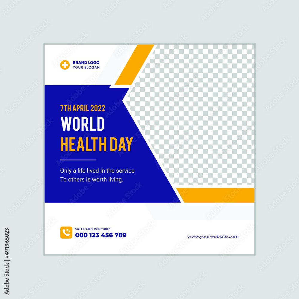 World health day 2022 banner or doctor social media post amp flyer ...