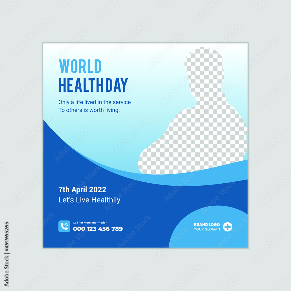 World health day 2022 banner or doctor social media post amp flyer ...